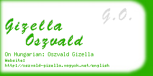 gizella oszvald business card